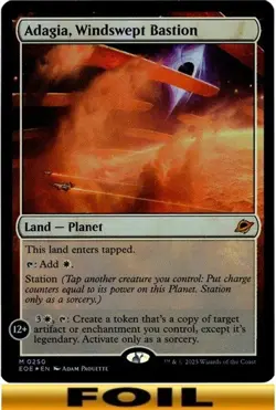 1x - Adagia, Windswept Bastion - FOIL - Edge of Eternities - NM MTG - Image 1