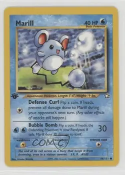 Marill 1st Ed. Pokemon Neo Genesis #66 2000 - Image 1