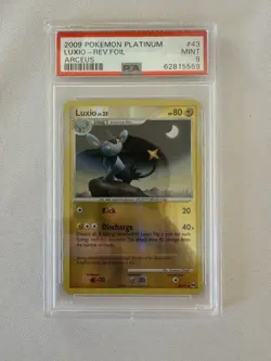 2009 Pokemon - Luxio Reverse Holo - Platinum Arceus 43/99 - PSA 9 Mint! Nintendo - Image 1