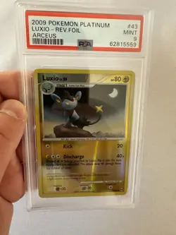 2009 Pokemon - Luxio Reverse Holo - Platinum Arceus 43/99 - PSA 9 Mint! Nintendo - Image 5