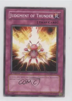 Judgment of Thunder 1st Ed. YuGiOh The Duelist Genesis #TDGS-EN077 2008 - Image 1
