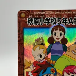 Aihara Elementary School Mega Man EXE Rock man Holo TCG Trading Card CAPCOM JP - Image 3