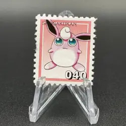 Wigglytuff Pokemon Stamp Card Shogakukan Nintendo Japanese TCG Vintage S110-19 - Image 1