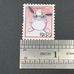 Wigglytuff Pokemon Stamp Card Shogakukan Nintendo Japanese TCG Vintage S110-19 - Image 2