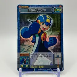 Mega Man Mega Man EXE Rock man Holo TCG Trading Card CAPCOM Japan 2002 #24 - Image 1