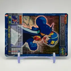 Mega Man Mega Man EXE Rock man Holo TCG Trading Card CAPCOM Japan 2002 #24 - Image 2