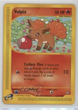 Vulpix Pokemon e-Card Series Aquapolis #116 2002 - Image 1