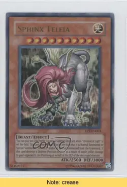 Sphinx Teleia YuGiOh Exclusive Pack Pyramid of Light Movie #EP1-EN003 READ 0w8 - Image 1