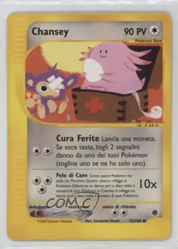 Chansey Italian Pokemon e-Card Series Expedition #72 2002 - Image 1