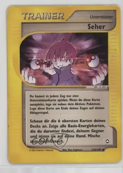 Seer German Pokemon e-Card Series Aquapolis #133 2002 - Image 1