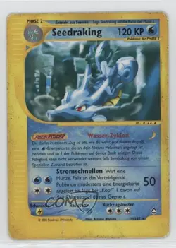 Kingdra German Reverse Foil Pokemon e-Card Series Aquapolis #19 2002 - Image 1