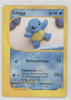 Squirtle Reverse Foil Pokemon e-Card Series Expedition #131 2002 - Image 1
