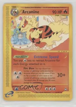 Arcanine Pokemon e-Card Series Aquapolis #2 2002 - Image 1