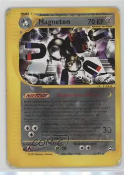 Magneton German Reverse Foil Pokemon e-Card Series Aquapolis #22 2002 - Image 1