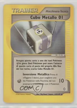 Metal Cube 01 Italian Pokemon e-Card Series Aquapolis #129 2002 - Image 1