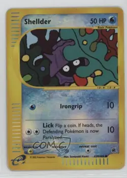 Shellder Reverse Foil Pokemon e-Card Series Expedition #129 2002 - Image 1