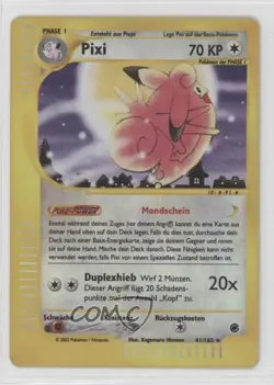 Clefable German Reverse Foil Pokemon e-Card Series Expedition #41 2002 - Image 1