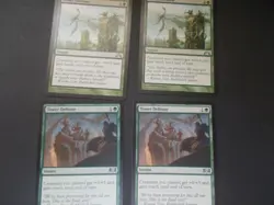 Tower Defense x4 MTG Various Sets Green Uncommon Instant LP - Image 1