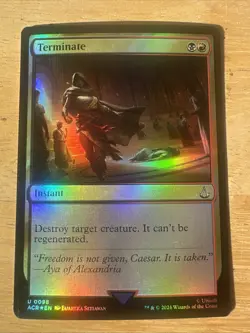 MTG - Terminate - FOIL - Assassin's Creed - Image 1