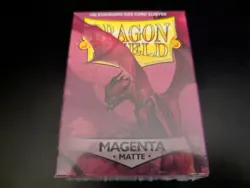 Dragon Shield Matte Magenta Sleeves 100 ct. Standard! MTG, Pokemon Protectors! - Image 1