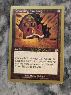 Crumbling Sanctuary Magic Gathering MTG Gold Border Championship Brussels 2000 - Image 1