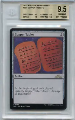 GEM Mint Copper Tablet ** BGS Quad 9.5** 30th Anniversary Edition MTG Magic #234 - Image 1