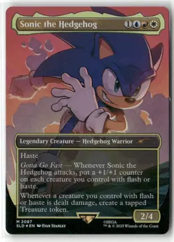Sonic The Hedgehog (2087) SONIC MAGIC MTG NM Secret Lair Drop - Image 1