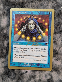 Brainstorm Magic The Gathering MTG Gold Border Championship Brussels 2000 - Image 1