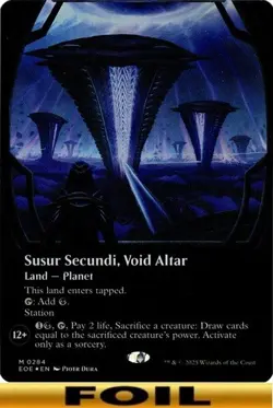 1x - Susur Secundi, Void Altar - FOIL BORDERLESS - Edge of Eternities - NM MTG - Image 1