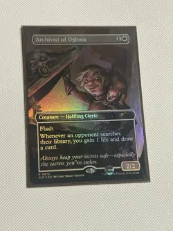 Archivist of Oghma Foil x1 #874 - Baldur's Gate D&D 50th Secret Lair Bonus Card - Image 2