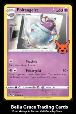 Polteageist #090/202 Rare Sword & Shield Base Set Pokemon TCG - Image 1
