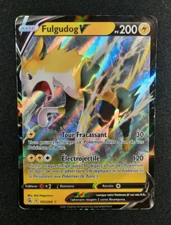 Carte Pokemon : Fulgudog V Ultra Rare 2021 Poing De Fusion 103/264 LP 🇲🇫 - Image 1