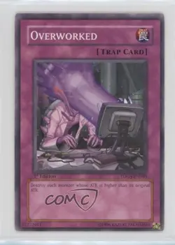 Overworked 1st Ed. YuGiOh The Duelist Genesis #TDGS-EN080 2008 - Image 1