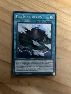 Fire King Island RA03-EN059 Ultra Rare 1st Edition YuGiOh TCG Card - Image 1