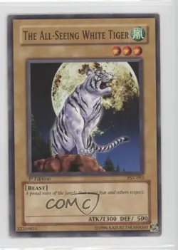 The All-Seeing White Tiger 1st Ed. YuGiOh Pharaoh's Servant #PSV-093 2002 READ - Image 1