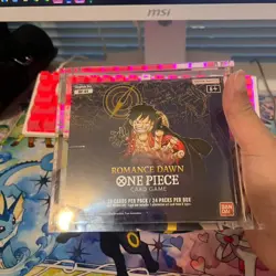 One Piece Card Game Op01 Romance Dawn Booster Box Blue Bottom Sealed - Image 1