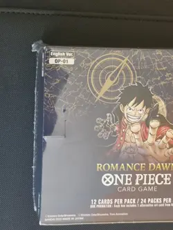 One Piece Card Game Op01 Romance Dawn Booster Box Blue Bottom Sealed - Image 4