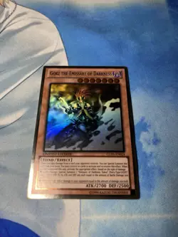 Gorz the Emissary of Darkness Limited Edition Card GLD5-EN024 Ghost Rare LP-MP - Image 1