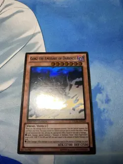 Gorz the Emissary of Darkness Limited Edition Card GLD5-EN024 Ghost Rare LP-MP - Image 2
