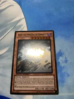 Gorz the Emissary of Darkness Limited Edition Card GLD5-EN024 Ghost Rare LP-MP - Image 3