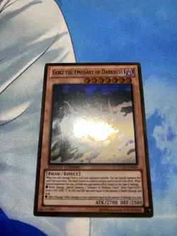 Gorz the Emissary of Darkness Limited Edition Card GLD5-EN024 Ghost Rare LP-MP - Image 4