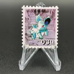 Nidorina Pokemon Stamp Card Shogakukan Nintendo Japanese TCG Vintage S110-31 - Image 1