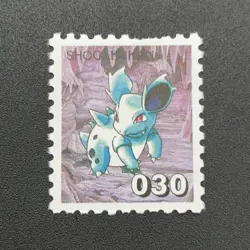 Nidorina Pokemon Stamp Card Shogakukan Nintendo Japanese TCG Vintage S110-31 - Image 3