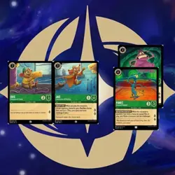 Gus & Jaq, Pain & Panic. Continuous Art 2x2 Card Set. Lorcana. Ursula's Return - Image 1