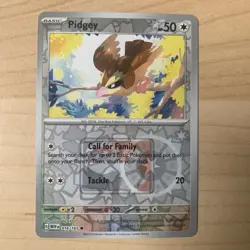 Pokemon Card Pidgey 016/165 151 Play! League Stamp Promo Reverse Holo Near Mint - Image 1