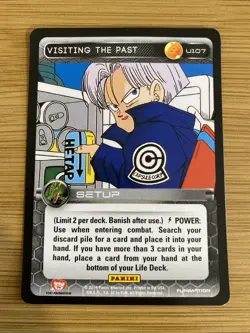 DBZ Dragon Ball Z TCG Card Panini Premiere U107 Visiting The Past PanZ - Image 1