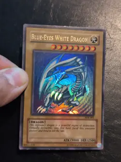 Yu-Gi-Oh! ULTRA RARE CARD BLUE-EYES WHITE DRAGON SDK-001 MP - Image 3
