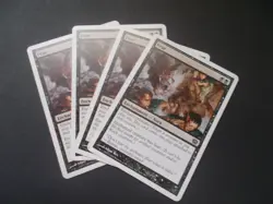 Fear x4 MTG 9th Edition Core Set Black Common Enchantment LP - Image 1