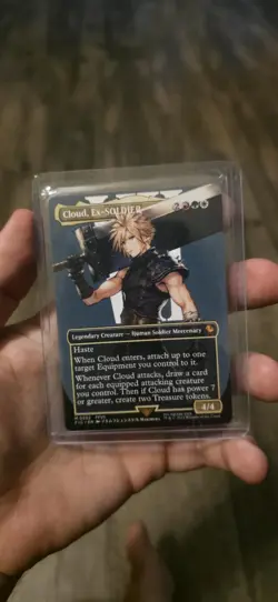 MTG Cloud, Ex-SOLDIER (Borderless) (Non-Foil) - FINAL FANTASY (FIC) #0202, FFVII - Image 1