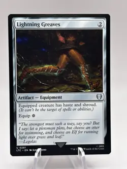 Lightning Greaves 0281 Commander Lord of the Rings LTC MTG NM - Image 1